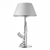 Guldpläterad Pistol Bordslampor Hotell Bedside Lampa Kreativ personlighet AK47 Long Gun Value Desk Lights Night Lamps