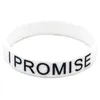 Tennis 1pc Je promets de croire pour vous Bracelet en caoutchouc de silicone Bracelet 1