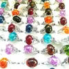 Xmas Gift Imitation Amber Rings Costume Rings For Women 50pcs/Lot Wholesale Free Shipping