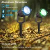 SUYOOULIN LED Landscape Lights Lamp 6W RGB Remote Control Spot Lighting 12V24V Garden Pathway Light Waterproof 16 ColorChangi9849026