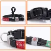 Светодиодные наружные светящиеся ошейники для собак с зарядкой через USB, регулируемый светодиодный светильник с 4 режимами мигания, ПУ, мигающий в ночное время, ошейник для домашних животных BH129870999