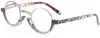 Sunglasses Mincl Unique Titanium Alloy Round Half-Frame Circle Reading Glasses Women NX12789