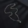 Spark Punk Stainless Steel Round Bead Elizabeth Pendant Necklace Multi-layer Detachable Chain Necklaces For Women Men Party Gift1