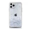Voor iPhone 11 12 PRO X XS MAX XR 6 7 8 Plus Case Nieuwe Mode Glinsterende Real Dry Flower Flow Pailletten Folie