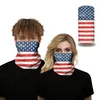 Amerikaanse vlag sjaal 3D-maskers partij decoratie voor mannen vrouwen sjaals hoofdband sport hoofd sjaals wasbaar beschermend buiten gezichtsmasker