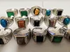 Resina de moda Ringos de dedos de prata para homens Pacaco de jóias inteiras Pacotes de joias anel de charme 25pcs lot285f1142771