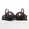 Sexy Transparent Spitzen-BH Erotik DWT Bra Taschen-BH Sheer Cup Silikon Zitze umfassen Nicht-Brust