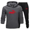 Neuer Stil Herbst und Winter neuer Herrenanzug Hoodie Hose Harajuku Sportmarke Freizeithemd Track Wear