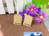 Livraison gratuite 3x2cm couleur étiquettes de prix étiquettes cadeaux faites à la main merci bricolage cartes en papier Kraft vêtement 200 pièces étiquettes + 200 pièces cordes