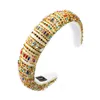 Strass Stirnband Haarbänder Frauen Glas Bohrer Haar Hoop Mode Bunte Haar Zubehör J1521