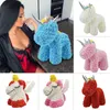 Schöne LED Rose Einhorn Seifenschaum Künstliche Blumen Spielzeug Einhorn in Geschenkbox Hochzeit Valentinstag Geschenke für Mädchen Dropshipping T200509