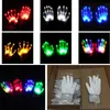 Gants LED décorations de fête des gants clignotants colorés fournit des gants brillants arc-en-ciel