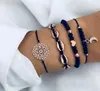 NEW Beads Stone Turtle Multilayer Bracelet Set for Women Geometric Tree of Life Shell Bracelets Bohemia Fashion Jewelry Wholesale DHL free