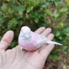 12pcs/lot,Artificial Decorative Foam Pink Birds,Real feather Craft birds For Wedding Birthday Party table Garden home Decoration T200827