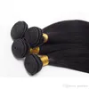 100 brasilianska obearbetade jungfruliga mänskliga hår naturliga färg silkeslen rakt hårvävning väv wefts buntar extensions5373880