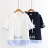 Student Gilrs short sleeve Tops Tees 2020 new arrival soft cotton material meshable3012519