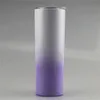Gradient 20oz Skinny Tumbler Stainless Steel Tumblers Travel Mug Vacuum Insulated Beer Coffee Mugs with Lid and Straw