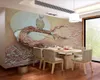Clássico 3d Wallpaper 3D tridimensional luar Árvore Relief Fundo bonito Mural Interior Decoration Wallpaper
