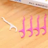 25st / mycket plast tandpetare bomullsfläns tandpetare pinne för oral hälsa bord tillbehör verktyg opp bag pack