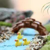 Mini kaczka twarda żywica miniaturowe dekoracje ogrodowe Slime Charms Figury Figur