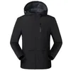 New Jacket Men Spring Autumn Thin Single-layer Fleece Waterproof Casual Clothing Mens Outwear Breathable Windproof Rain Jackets