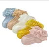 Baby Girl Socks Lace Frilly Newborn Sock Ruffled Newborn Tutu Socks Solid Ankle Sock Princess Dance Footwear 6 Colors DW57501441025