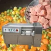 LEWIAO neue kommerzielle Würfelschneidemaschine, Edelstahl-Fleischschneider, Würfelmaschine für mikrogefrorenes Fleisch, 500 kg/Stunde