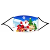 Fashion Christmas Masks Deer Printed Xmas Face Masks Anti Dust Snowflake Christmas Cover Washable Reusable With Carbon Filters Free DHL