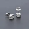 Mens Hip Hop Stud Earrings Jewelry High Quality Fashion Gold Silver Zircon Round Earring For Men