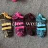 Nylon Ankle Socks with Cardboard Pink Grey Mix Colors Ports Short Sock Girls Women Cotton Sports Socks Taggar Nya ankomst8121465