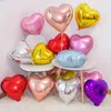 50pcs 18 inç kalp folyo balonlar düğün doğum günü sevgililer039s gün parti kalp aşk helyum balaos dekorasyon bebek duş hediyeleri8930647