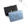 Mini-cuir portefeuille femme dame courte monnaie pochette femme sac new mignon cerise petit changement porteuse sac à monnaie 3 pli.