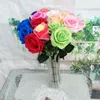 Kwiat Jedwabny Pojedynczy Róża Sztuczne Kwiaty Wedding Dekoracje Dekoracje Domowe Dostarcza Rozmiar Hurtowy Około 51 cm 11 Designs BT253