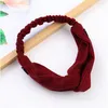 زر القماش hairband مرونة تعديل اليوغا الشريط الرياضة العصابة الكبار طفل محبوك الأذن حماية التنفس هانغ Hairbands 1 8fb G2