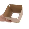 WACO Small Mailing Paper Golfdozen, 4x4x4 "Papier, kartonnen cadeau Kraft, verpakking en bewegen, (Pack of 100)