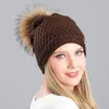 قبعة قبعة/جمجمة أغطية FS 2022 Winter Women Fur Fur Pom Pearl Beanie Hat Casual Velvet Skullies Beanies Treknated Hats Slouchy Ski Cap1 Eger22