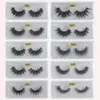 Cils de vison entiers 10 styles faux cils naturels faits à la main 3D cils de vison cils dramatiques cils de maquillage en vrac 1413784