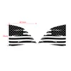 PVC Black Rear Window American Flag Decoration Stickers For Dodge Challenger 2008 UP Car Styling Car Interior Accessories