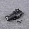 Tactical LED Light X400 Ultra Flashlight with Red Laser Sight Fit 20mm Rail