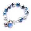 styles kids Jewelry Bracelet Colorful Beads love heart Rainbow Charms bracelet Cute Design Princess bracelet for girl Jewelry gift