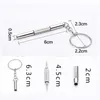 500pcs/lot Mini 3 in 1 Keychain Key Ring Screwdriver Mobile Eyeglass Sunglasses Watch Repair Kit Tool Tools