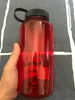 1000 ml Wasserflaschen, rote Farbe, matte polnische Flasche, Sportkessel, Reise, Yoga, Tassen, Outdoor, Camping, Plastikbecher