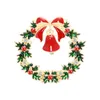 Fashion Christmas Brooch As Gift Snowman Boots Christmas Jingling Bell Santa Claus Brooches épingles de Noël cadeaux