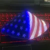 2020 NEW 7 color US flag LED Light Up Face mask built-in battery and 3 flashing modes for Halloween party election313K
