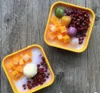 Imã De Geladeira Bolas de Mango e Feijão Vermelho Sobremesas Imitação Food PVC Adesivos