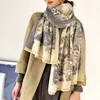 Sciarpe donne sciarpa inverno 2021 design stampato cashmere femminile stole scalda e avvolge una coperta spessa echarpe2642884