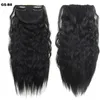 GIRLSHOW Claw In Hair Exentions per i capelli Ponytail Wave Simulation Human Hairs ponytails Bundles CP8886634761