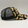 8style Snake Baseball Hat Print Print Leopard Sunflower Caps Serape Mesh Cap Fashion Listed Hats Hats Outdoor Sunhat GGA366245217683