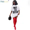 Haoyuan korte mouw t-shirt jurk vrouwen vestidos kleding streetwear robe plus size mini jurken casual losse extra grote jurk1