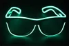 LED Party Glasses Fashion EL Wire Glasses Birthday Halloween Party Bar Decorative Supplier Luminous Glasses Eyewear Birthday Halloween